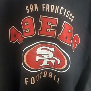 SAN FRANCISCO 49ERS MENS UNISEX LARGE HOODIE KANGAROO POCKET DRAWSTRINGS NWT